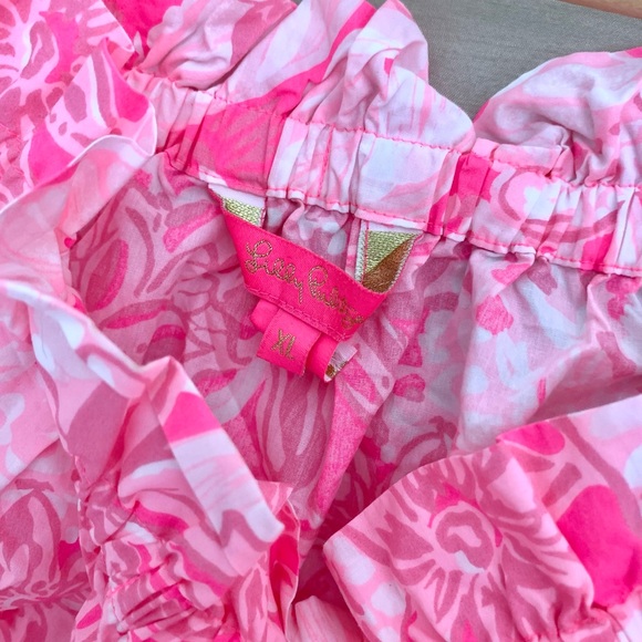 Lilly Pulitzer Jamielynn Off-Shoulder Roxie Pink Top - Picture 5 of 12